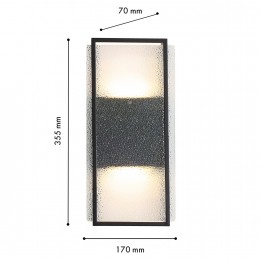 Уличный настенный светильник 4826-2W