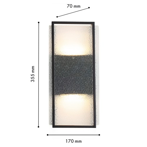 Уличный настенный светильник 4826-2W