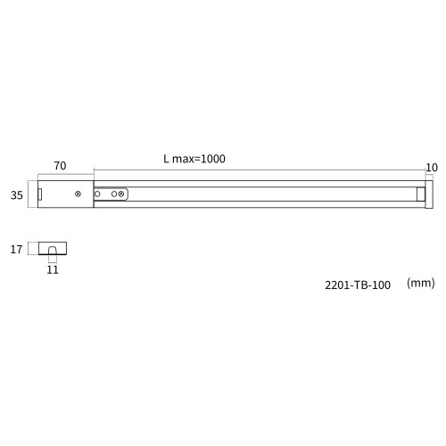 Накладной шинопровод Practica 2201-TB-100