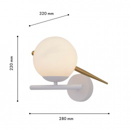 Настенный светильник 4107-1W