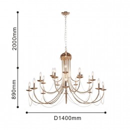 Подвесная люстра 2591-20P