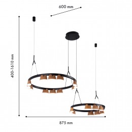 Подвесная люстра 4266-21P
