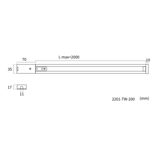Накладной шинопровод Practica 2201-TW-200