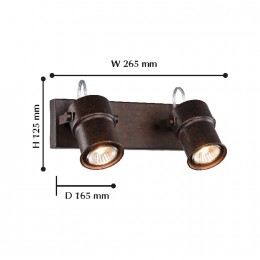 Настенный светильник 2025-2W