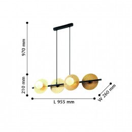 Подвесная люстра 2356-4P