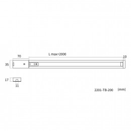 Накладной шинопровод Practica 2201-TB-200