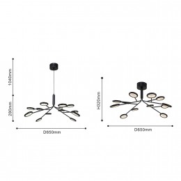 Подвесная/потолочная люстра 4252-12P