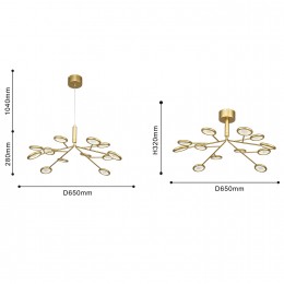Подвесная/потолочная люстра 4253-12P