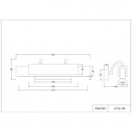 Настенный светильник 4110-1W