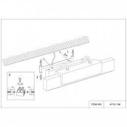 Настенный светильник 4110-1W