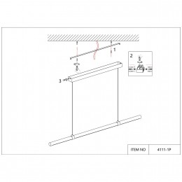Подвесная люстра 4111-1P