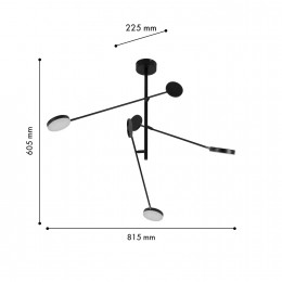 Потолочная люстра 4572-3C