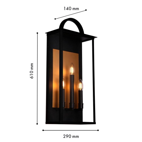 Уличный настенный светильник 4299-3W