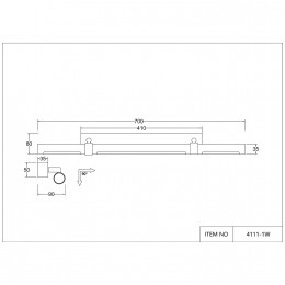 Настенный светильник 4111-1W
