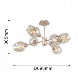 Потолочная люстра 2658-6U