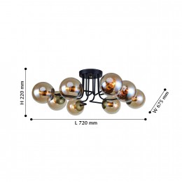 Потолочный светильник 2344-8U
