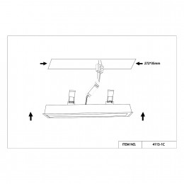 Потолочный светильник 4113-1C