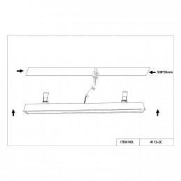 Потолочный светильник 4113-2C