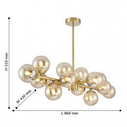 Подвесная люстра 2649-14P