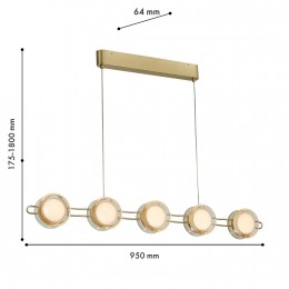 Подвесная люстра 4334-10P