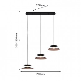Подвесная люстра 4372-3P