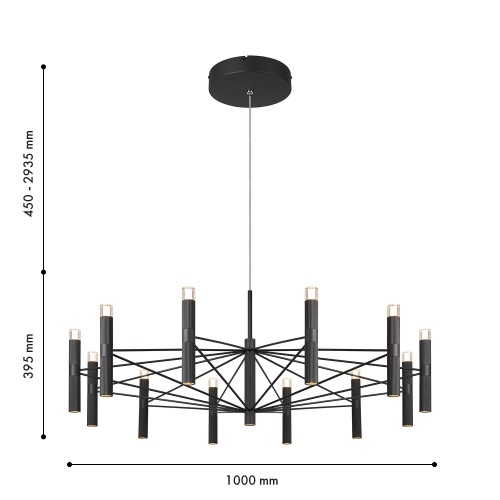 Подвесная люстра 4758-12P