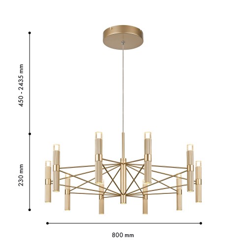 Подвесная люстра 4759-10P
