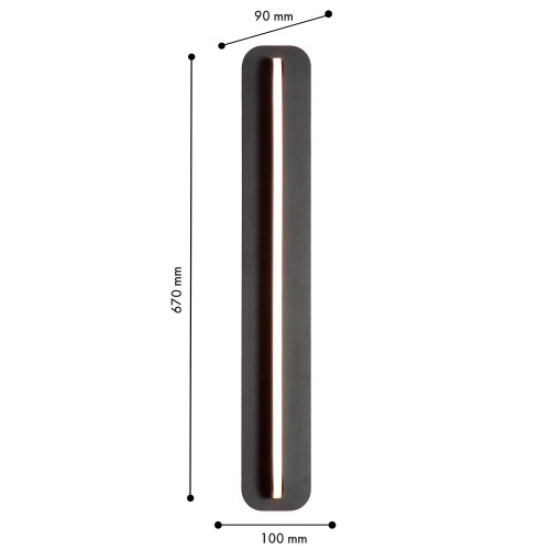 Уличный настенный светильник 4823-1W