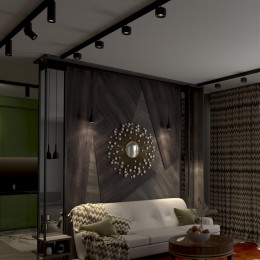 Низковольтный накладной/подвесной шинопровод 2м (токопровод и заглушки в комплекте) NOVOTECH 135093