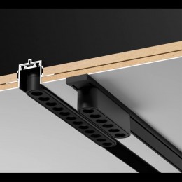 Низковольтный накладной шинопровод, длина 1м (заглушки в комплекте) NOVOTECH 135193