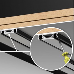 Низковольтный накладной шинопровод, длина 1м (заглушки в комплекте) NOVOTECH 135194