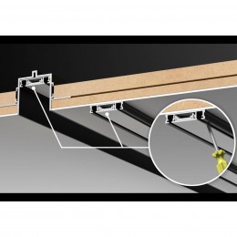 Низковольтный шинопровод для встраиваемого монтажа в ГКЛ, длина 2м (в коплекте заглушки-2шт; соедини NOVOTECH 135200