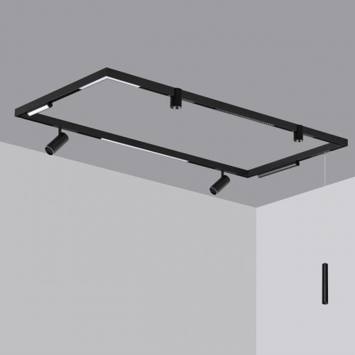 Шинопровод накладной/подвесной в комплекте заглушки 2шт, крышка и соединительная планка 1шт NOVOTECH 135299