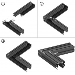 Соединитель L-образный для шинопроводов 135304-135305 4шт NOVOTECH 135306