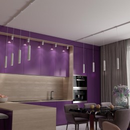 Трехфазный трековый светодиодный cветильник, провод 1м NOVOTECH 358505