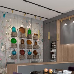 Трехфазный трековый светодиодный cветильник, провод 1м NOVOTECH 358506