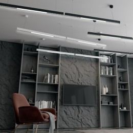 Светильник накладной/подвесной светодиодный (длина подвесов и сетового кабеля 1,2м) NOVOTECH 358869