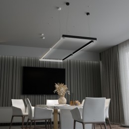 Светильник накладной/подвесной светодиодный (длина подвесов и сетового кабеля 1,2м) NOVOTECH 358874