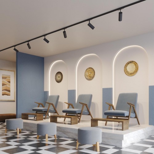 Светильник трехфазный трековый светодиодный с переключателем цветовой темперетуры и мощности NOVOTECH 359584