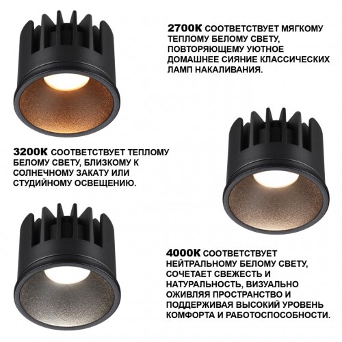 Модуль светодиодный с переключателем цветовой температуры и мощности NOVOTECH 359815