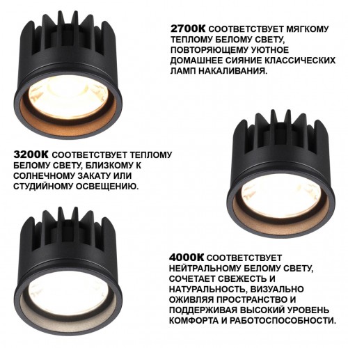 Модуль светодиодный с переключателем цветовой температуры и мощности NOVOTECH 359819