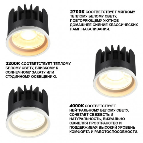 Модуль светодиодный с переключателем цветовой температуры и мощности NOVOTECH 359821