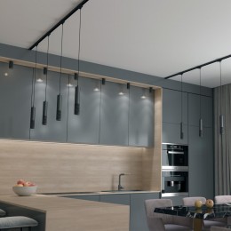 Трехфазный трековый cветильник, длина провода 1м NOVOTECH 370772