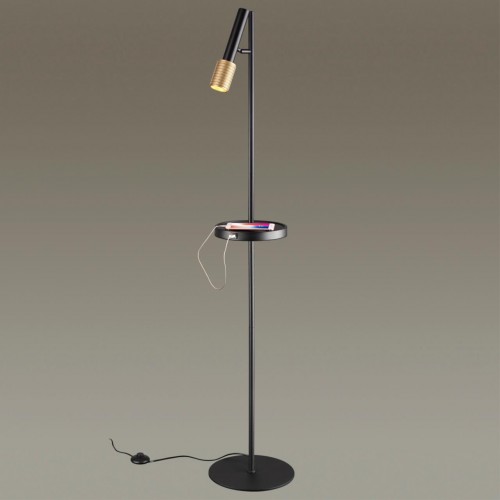 Торшер с полкой/USB ODEON LIGHT 4240/1F