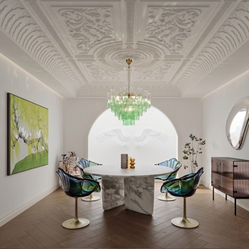 10580/800 Clear green Подвесной светильник LOFT IT Murano