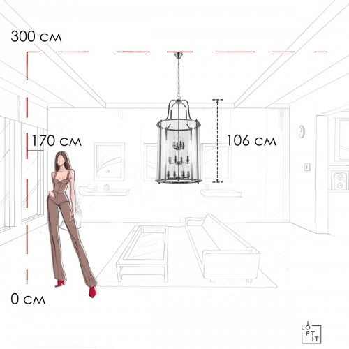 10456/12 CR Подвесной светильник LOFT IT Lighthouse