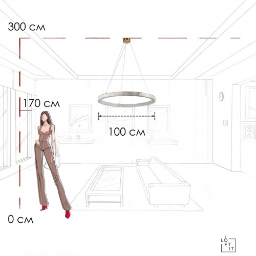 10408/1000 Подвесной светильник LOFT IT Mondrian