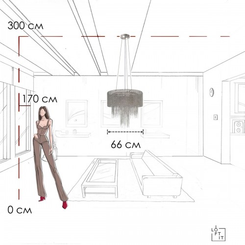 10406/660 Подвесная люстра LOFT IT Opera