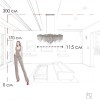 10404/1150L SN Подвесная люстра LOFT IT Volver