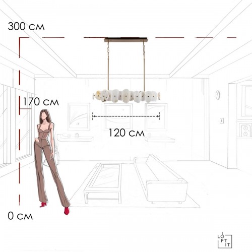 10248/1200 Подвесной светильник LOFT IT Alicante